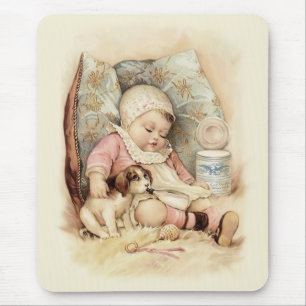Sleepy Baby Mouse Mat