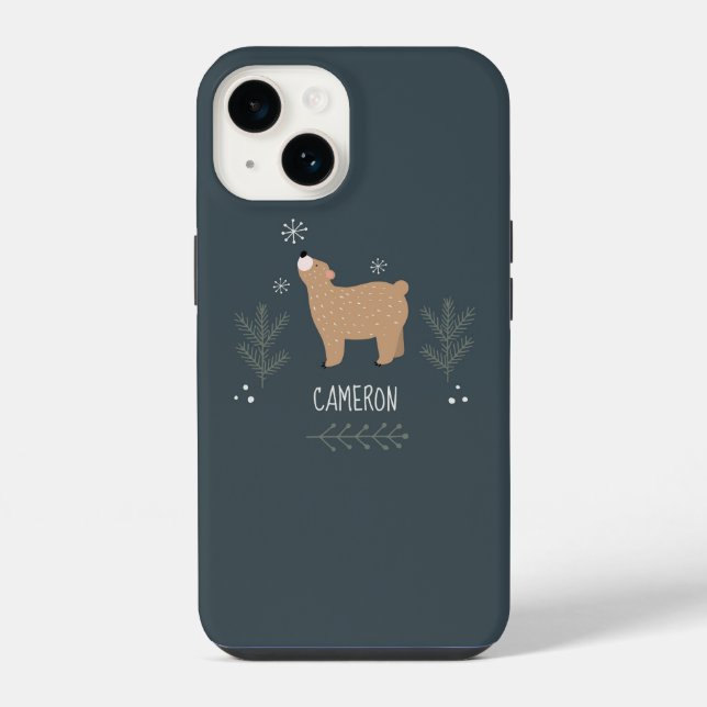 Sleepy Bear iPhone Case (Back)