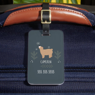 Sleepy Bear Luggage Tag