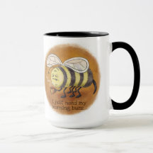 Sleepy Bee Morning Buzz with black handle