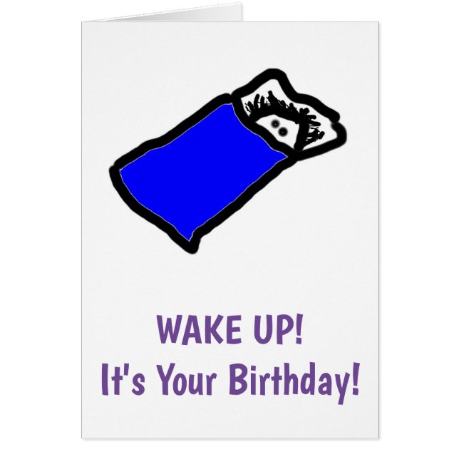 Sleepy Birthday Card (Front)