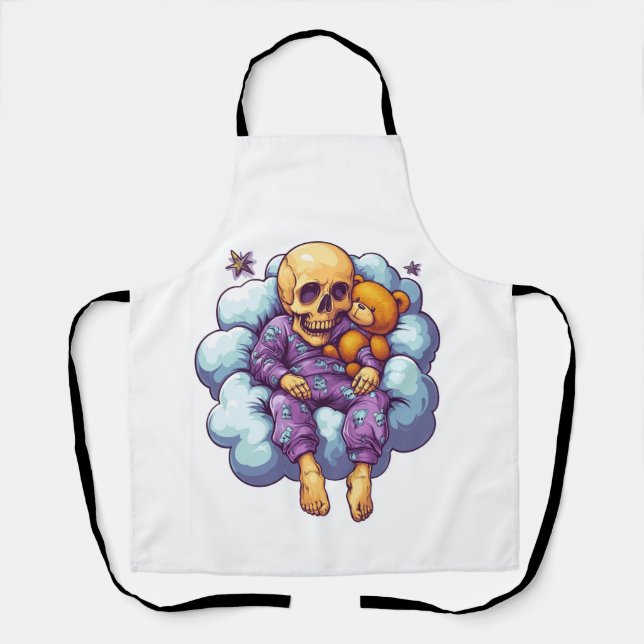 Sleepy Bones � Cute & Funny Bedtime Skull Apron (Front)