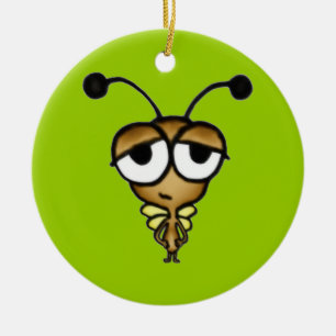 Sleepy Bug Ceramic Tree Decoration