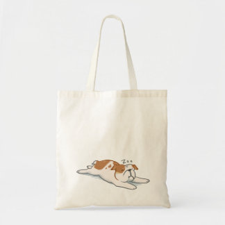 Sleepy Bulldog Tote Bag