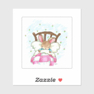 "Sleepy Bunny Sticker"
