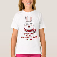 Sleepy Bunny T-Shirt – Cosy Minimalist Rabbit Desi