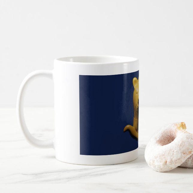 Sleepy Cat Coffee Mug (With Donut)