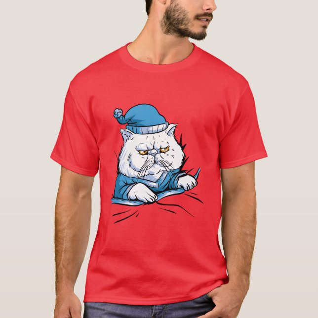 Sleepy Cat friend T-Shirt (Front)