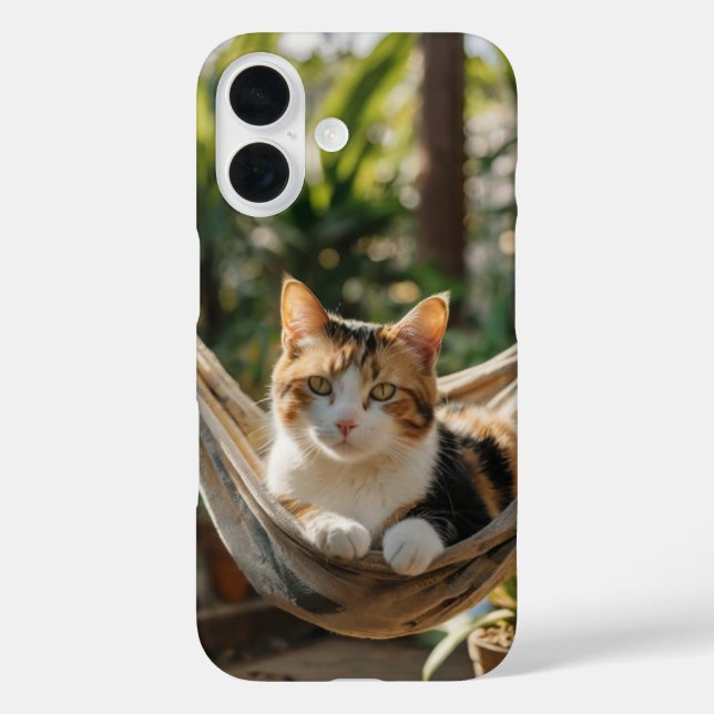 Sleepy Cat in Hammock Case-Mate iPhone Case (Back)