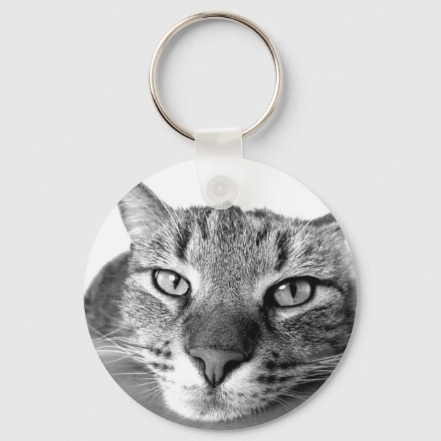Sleepy Cat Key Ring (Front)