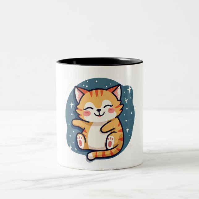 Sleepy Cat Mug (Center)