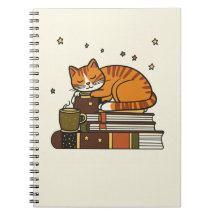 Sleepy Cat Reading Notebook