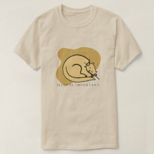 Sleepy Cat Shirt – Cosy Feline Graphic Tee