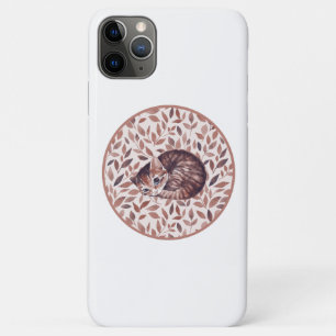 Sleepy cat. Watercolor iPhone 11 Pro Max Case