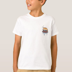 Sleepy Cauldron Kitten Kids T-Shirt