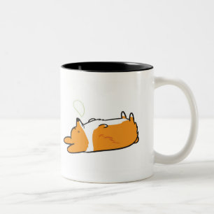 Sleepy Corgi Mug Sleeping & Morning Corgi