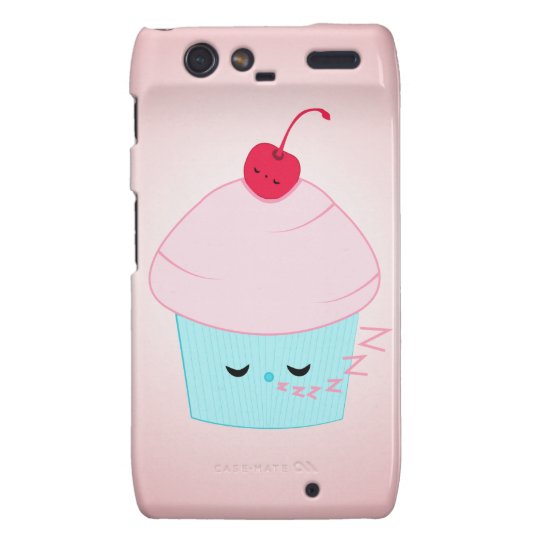 Sleepy Cupcake and Cherry Kawaii Droid Case