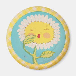Sleepy Daisy Magnet