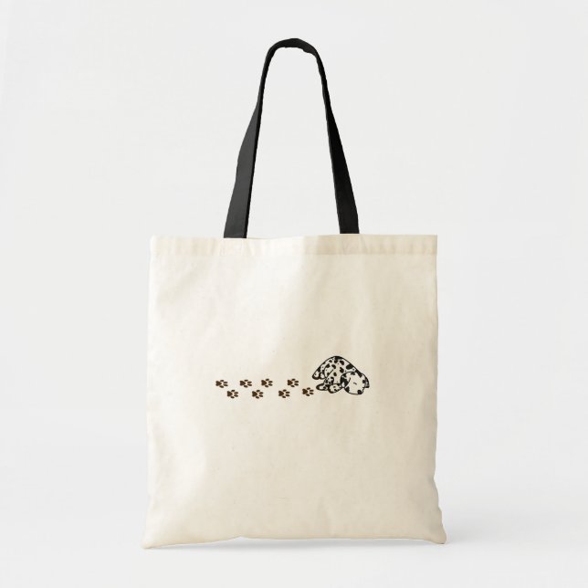 Sleepy Dalmatian Puppy Tote Bag (Front)
