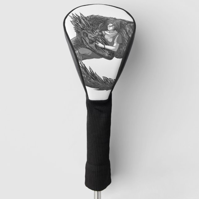 Sleepy Dinosaur Golf Head Cover (Front)