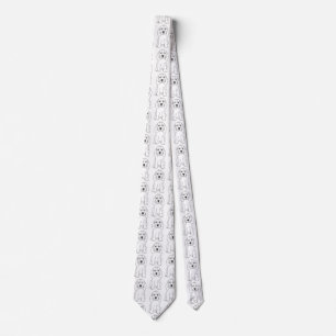 Sleepy Dog Black White Tie