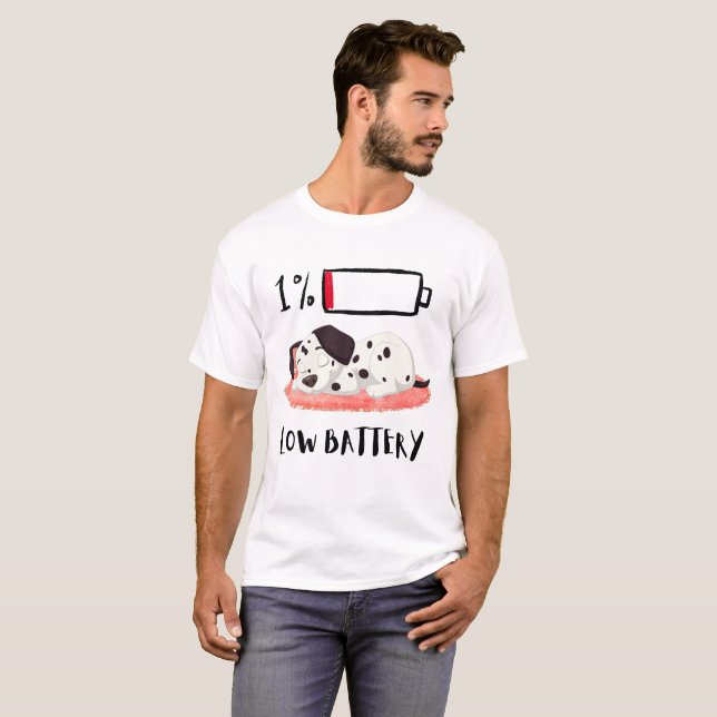 Sleepy Dog Design T-Shirt (Front Full)
