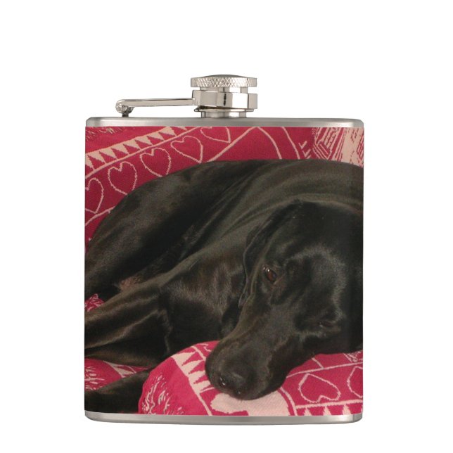 Sleepy Dog Flask (Front)