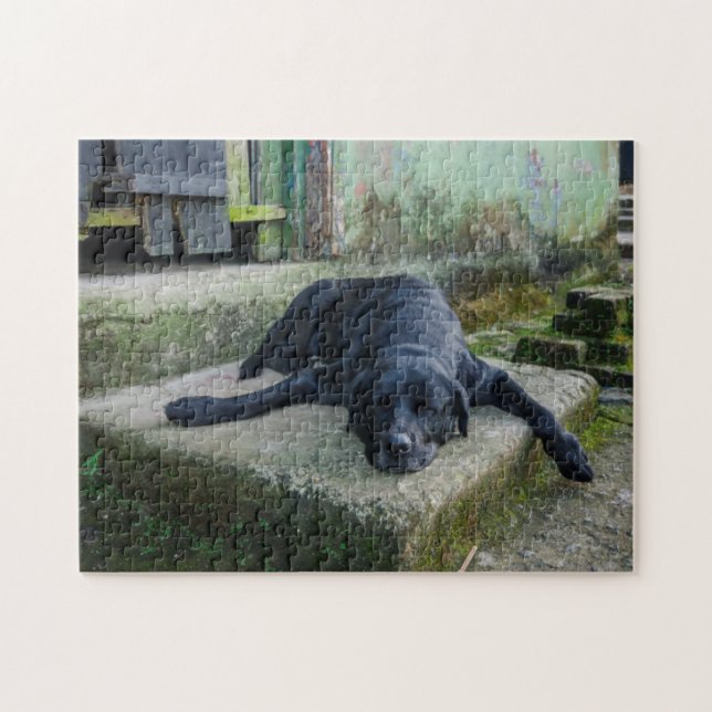 Sleepy Dog Jigsaw Puzzle (Horizontal)