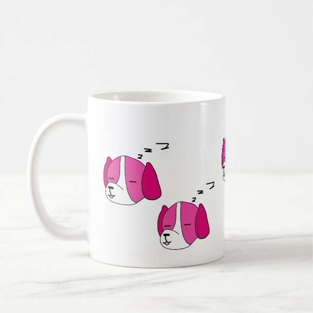 Sleepy dog mug (Left)