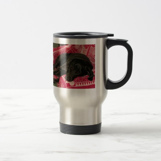 Sleepy Dog Travel Mug (Right)