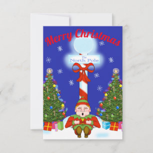 Sleepy Elf Christmas Party Invitation