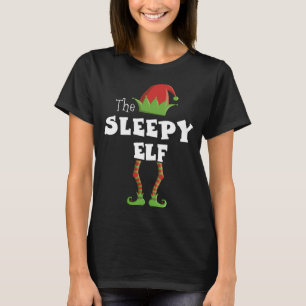 Sleepy Elf Xmas Pajama T-Shirt
