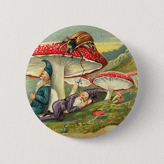 Sleepy Elves 6 Cm Round Badge (Front)