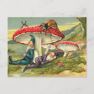 Sleepy Elves Postcard