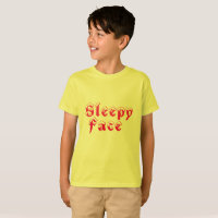 Sleepy Face: Boys' T-Shirt