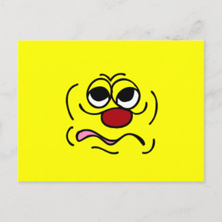 Sleepy Face Grumpey Postcard