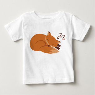Sleepy Fox Baby T-Shirt