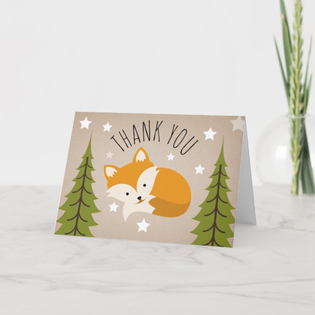 Sleepy Fox Thank You Stars (Front)