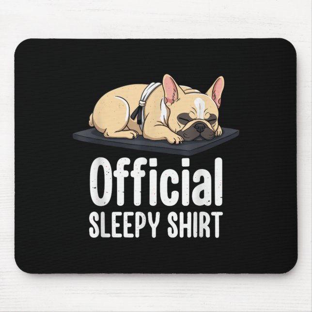 Sleepy French Bulldog Funny Dog Lovers Men Women K Mouse Mat (Front)