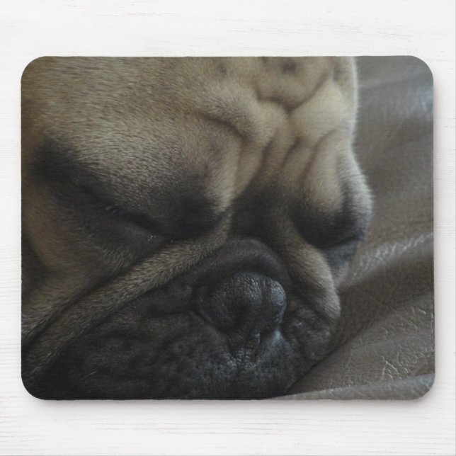 sleepy frenchy mouse mat (Front)