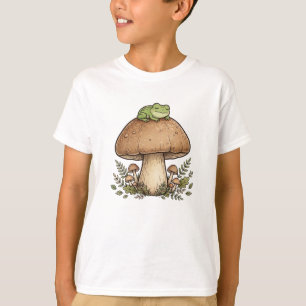 Sleepy Frog Mushroom - Cute Cottagecore T-Shirt