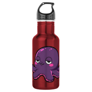 Sleepy Funny Octopus  532 Ml Water Bottle