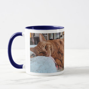 Sleepy Ginger Cat Morning Mug 