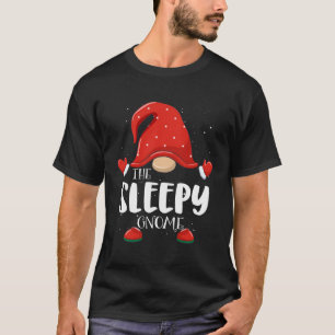 Sleepy Gnome Matching Family Group Christmas Pajam T-Shirt