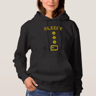 Sleepy Halloween Dwarf Costume Color Matching Hoodie