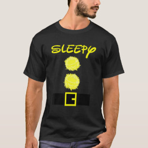 Sleepy Halloween Dwarf Costume Colour Matching T-Shirt
