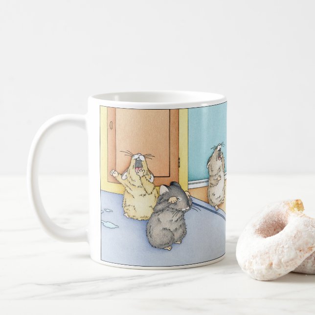 Sleepy Hamsters Coffee Mug (With Donut)