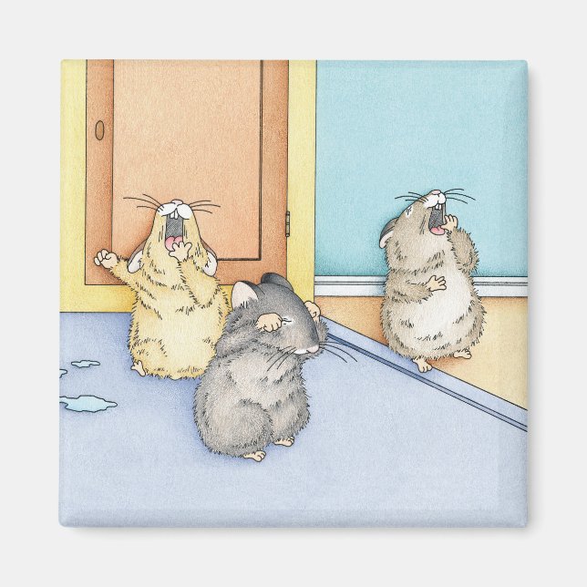 Sleepy Hamsters Magnet (Front)