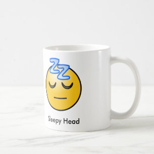 Sleepy Head Emoticon Mug