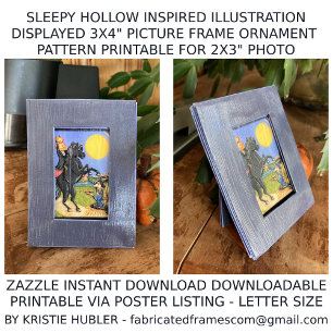 Sleepy Hollow Art Frame Ornament For 2x3 Photo Poster
